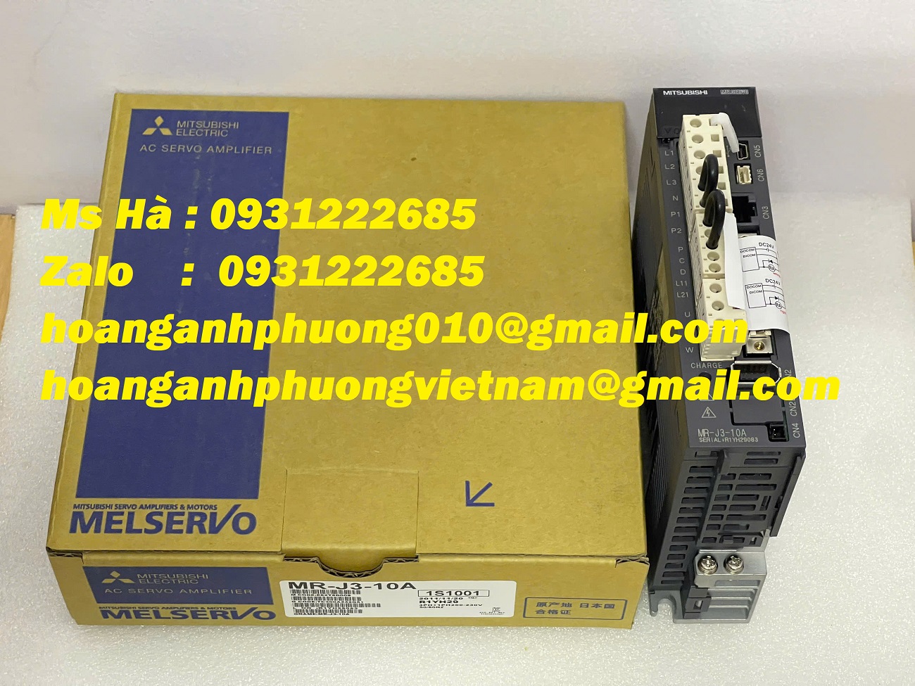 MR-J3-10A mitsubishi - Bộ điều khiển servo 100W - dòng J3 series